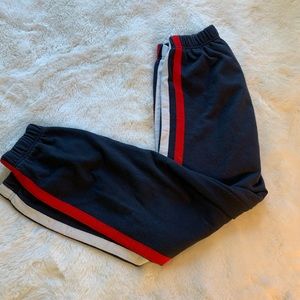 Brandy Melville John Galt Sweatpants navy blue red